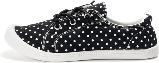 Shoes for Women, Comfort Low Top Canvas Slip On Sneakers Classic Casual Walking Shoes