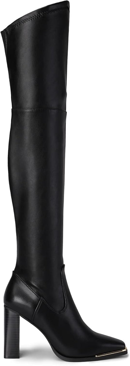 Women Over The Knee Boots Thigh High Square Toe Chunky Block HIgh Heel Long Sexy Fall Boots