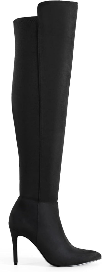 Women Over The Knee Thigh High Boots Long Stretch Pointed Toe Stiletto High Heels Fall Sexy Boots