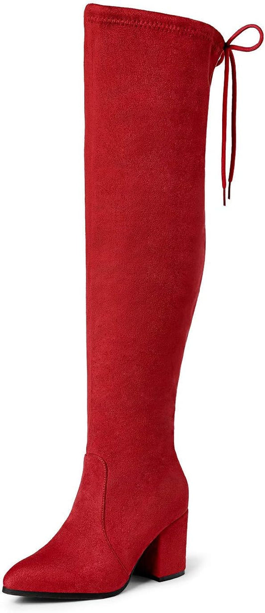 Women’s Thigh High Boots Over the knee Stretch  Fashion Long Boots