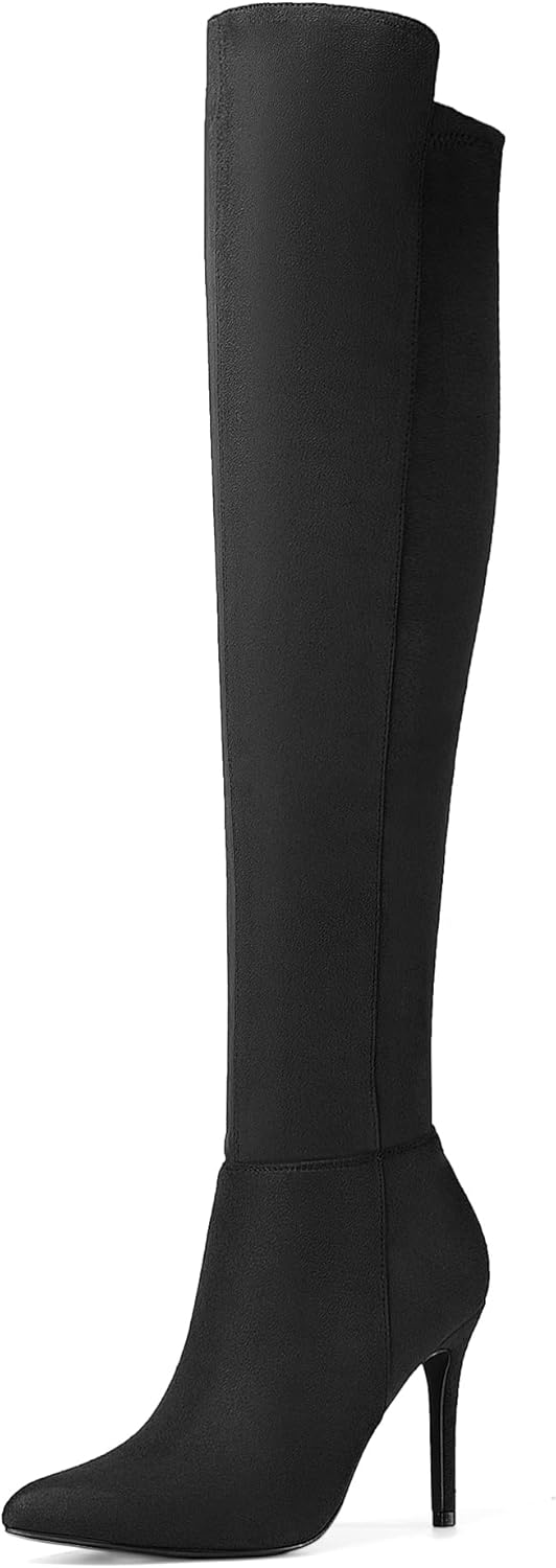 Women Over The Knee Thigh High Boots Long Stretch Pointed Toe Stiletto High Heels Fall Sexy Boots