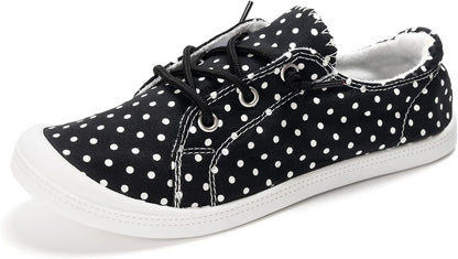 Shoes for Women, Comfort Low Top Canvas Slip On Sneakers Classic Casual Walking Shoes