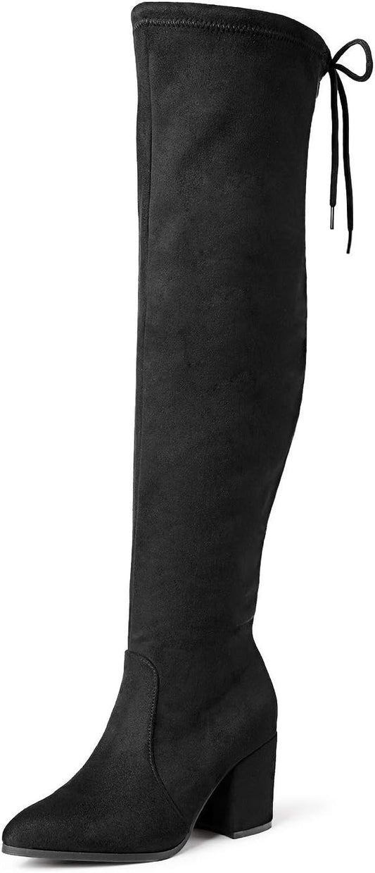 Women’s Thigh High Boots Over the knee Stretch  Fashion Long Boots