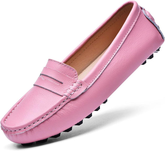 Women Genuine Leather Penny Loafers Classic Driving casins Casual Slip On Comfort Women Loafer Shoes