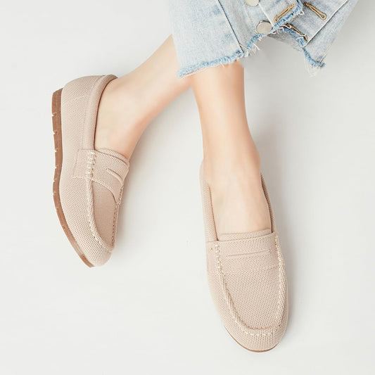 Loafers for Women Comfortable Slip on Work Flats Shoes Women Dressy Casual Walking Shoes