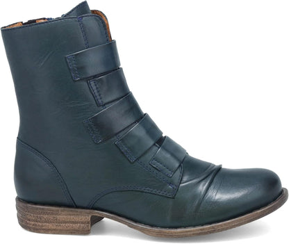 Ankle Boots for Women - Ladies Handcrafted Leather Booties - Low Cut with Leather Straps & 1" Heel