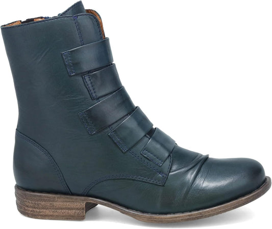 Ankle Boots for Women - Ladies Handcrafted Leather Booties - Low Cut with Leather Straps & 1" Heel